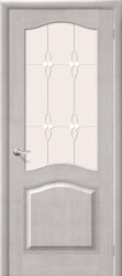 Межкомнатная дверь из массива сосны М7 ПО (Белый воск)