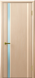 Межкомнатная дверь Синай 1 ПО (Беленый Дуб/Белое)