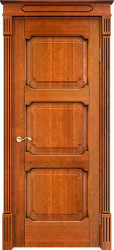 Межкомнатная дверь из массива ольхи ОЛ 7_3 ПГ (Медовый с патиной Орех)