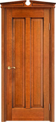 Межкомнатная дверь из массива ольхи ОЛ 102 ПГ (Медовый с патиной Орех)