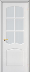 Межкомнатная дверь Лидия Стекло (Белая)