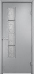 Межкомнатная дверь строительная ДО 05 с четвертью (Серый)