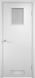 Межкомнатная дверь ДО 31 с решеткой (Белый)