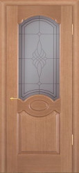 Межкомнатная дверь Карамель ПО Тон №3 стекло бронза ПО-13