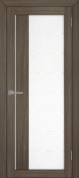 Межкомнатная дверь Eco-Light 2112 ПО (Велюр Графит/Светлое Сатинато)