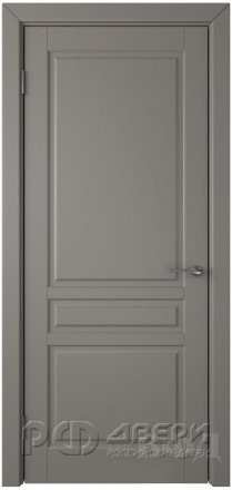 Межкомнатная дверь Владимирская Stockholm ПГ (Enamel Dark-grey)