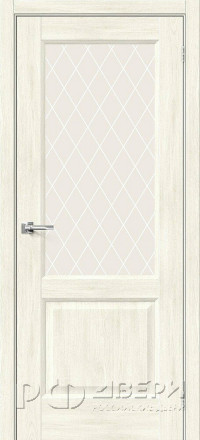 Межкомнатная дверь Неоклассик-33 ПО (Nordic Oak/White Сrystal)