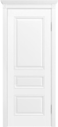 Межкомнатная дверь Трио ПГ (Белая)