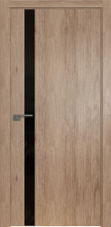 Межкомнатная дверь Profildoors 6ZN ПО (Салинас светлый/Черный лак)