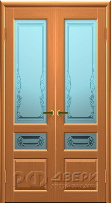 Межкомнатная распашная дверь Валентия 2 ПО (Светлый Анегри)
