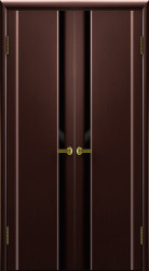 Межкомнатная распашная дверь Синай 1 ПО (Венге/Черное)