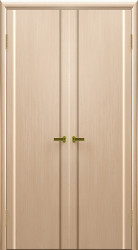 Межкомнатная распашная дверь Синай 3 ПГ (Беленый Дуб)