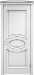 Межкомнатная дверь ОЛ 26 ПГ Капитель (Белая эмаль)