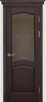 Дверь из массива ольхи Лео ПО (Венге)