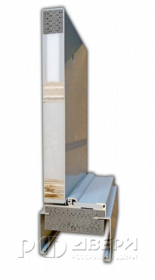 Межкомнатная дверь пластиковая гладкая Aquadoor полуторная ПГ (Белая)