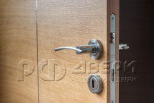 Скрытая межкомнатная дверь (Шпон грувд серый)
