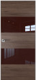Скрытая дверь матовая кромка (Шпон салинас темный) Мини фото #0
