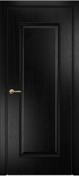 Межкомнатная дверь Турин ПГ (Эмаль черная по ясеню)
