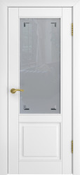Межкомнатная дверь L-5 ПО (Белая эмаль)