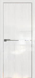 Межкомнатная дверь 12STK (Pine White glossy/Матовая кромка)