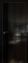 Межкомнатная дверь 14STK (Pine Black glossy/VG черный/Матовая кромка)