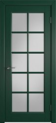 Межкомнатная дверь Glanta ПО (Green enamel/White Cloud)