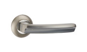 Ручка раздельная для межкомнатной двери ALFA TL SN/CP-3 (Матовый никель/Хром)