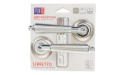 Ручка раздельная для межкомнатной двери LIBRETTO ML/HD SN/CP-3 (Матовый никель/Хром)
