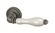 Ручка для межкомнатной двери Armadillo Silvia CL1 AS/LWP-109 (Античное серебро/Беж фарфор)