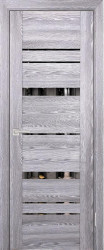 Межкомнатная дверь PSК-2 (Ривьера грей/Зеркало тонированное)
