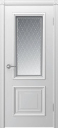 Межкомнатная дверь Акцент ПО (Белая эмаль)