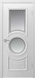 Межкомнатная дверь Богема ПО (Белая эмаль)