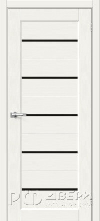 Межкомнатная дверь Мода-22 Black Line ПО (White Mix)