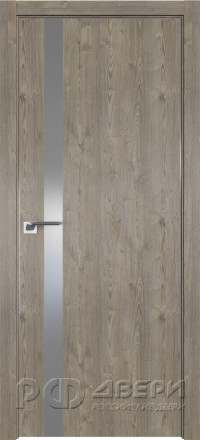 Межкомнатная дверь Profildoors 6ZN ПО (Каштан темный/Серебро матлак)
