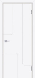Межкомнатная дверь Смальта-Лайн 01 (Белый RAL 9003)