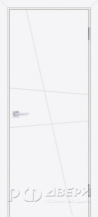 Межкомнатная дверь Смальта-Лайн 02 (Белый RAL 9003)