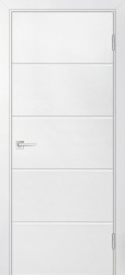 Межкомнатная дверь Смальта-Лайн 03 (Белый RAL 9003)