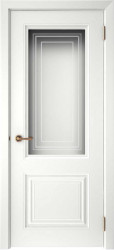 Межкомнатная дверь Смальта 42 ПО (Белый RAL 9003)