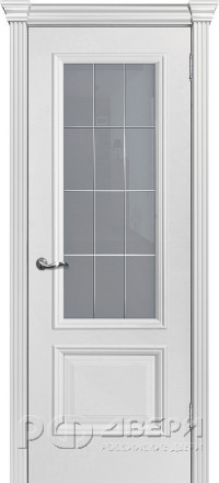 Межкомнатная дверь Смальта-Шарм 02 ПО (Белый RAL 9003)