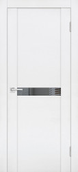 Межкомнатная дверь PST-3 (Белый бархат/Зеркало тонированное)