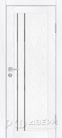 Межкомнатная дверь PSM-10 (Дуб скай белый/Серый лакобель)