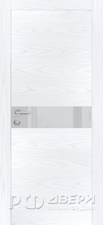 Межкомнатная дверь PX-13 AL кромка с 2-х ст. (Дуб скай белый/Лунный лакобель)