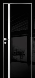Межкомнатная дверь HGX-8 (Черный глянец)