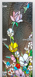 Стеклянная межкомнатная дверь Stained Glass-02 (Фотопечать)
