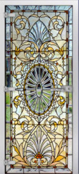 Стеклянная межкомнатная дверь Stained Glass-17 (Фотопечать)