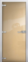 Стеклянная межкомнатная дверь RAL 1015 (Фотопечать)