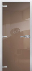 Стеклянная межкомнатная дверь RAL 1236 (Фотопечать)