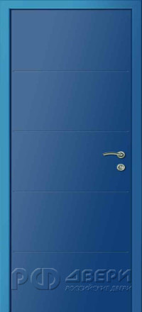 Межкомнатная дверь Ф4Г multicolor (RAL 5010 Синий)
