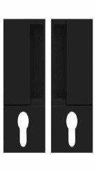 Ручка для раздвижной двери WAVE под цилиндр (Черный)