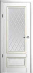 Межкомнатная дверь Версаль 1 ПО (Белый/Ромб)